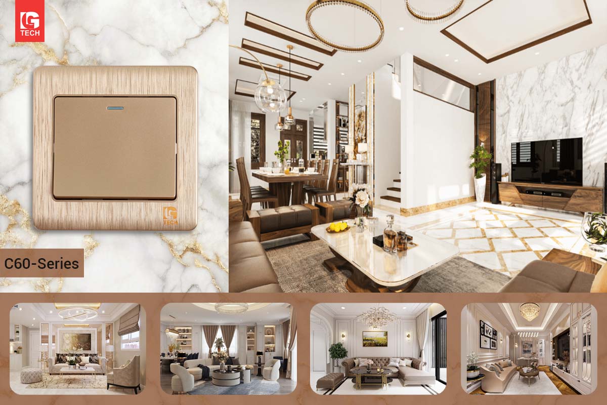 Công tắc ổ cắm LG-C60 Series